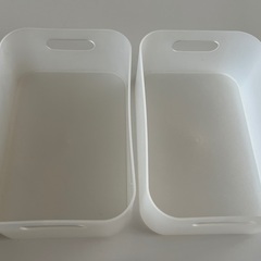 中古品　プラスチック収納ケースセットの画像