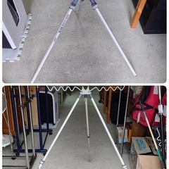 ● Daiwa ダイワ SURF STAND 750 サーフスタンド ロッドホルダー 三脚 竿立て 竿受 竿掛け アルミ製 スライド式  三脚全開時60-102cm 中古 訳あり品 ④の画像