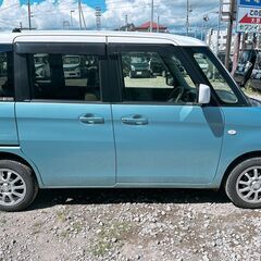 審査通過実績多数！！自社ローンでお悩みを解決！！ローンに強い！！(在庫番号204）スズキ スペーシア 660 X 4WD　1年保証　ワンオーナー　片側スライドドア　スマートキー （フィズブルーPMホワイト2トーンルーフ）　カーリース　札幌　函館　全国　自社分割　リース　ネオドライブローンの窓口　マイネオオートローンの画像