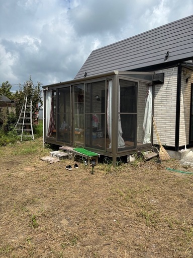 テラス囲い（サンルーム）自分でバラせる方いかがですか？茨城県那珂市です