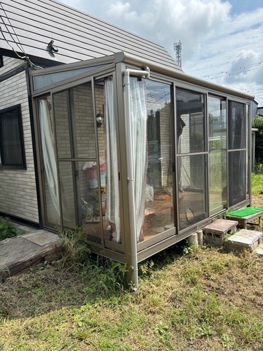 テラス囲い（サンルーム）自分でバラせる方いかがですか？茨城県那珂市です
