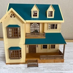 【家具付き】(廃盤品)緑の丘の大きなおうち シルバニアの画像