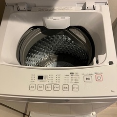 【美品】2024年製　ニトリ　洗濯機　6kg　N simpleの画像