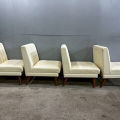 シングルソファ ローソファ ソファ ソファー 1P 1シーター 1人掛け 一人掛け 1人用 一人用 チェア 椅子 イス 4脚セット RW647の画像