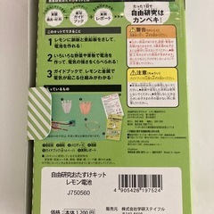 自由研究　レモン電池の画像
