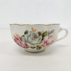 F【25*70130】ロイヤル アシュモア カップ＆ソーサ ROYAL ASH MORE 薔薇柄 ティ―カップ カップ 口径10cm 高さ5.5cm ソーサ14cmの画像