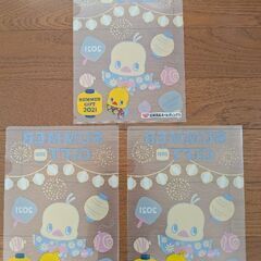 クリアファイル　チキンラーメンひよこちゃん2021SUMMER　3点の画像