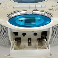 【25＊80077】『SANYO / サンヨー』CDラジオカセットレコーダー ″primaire″ PH-PR83 (L) ブルー 現状品の画像