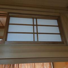 障子とガラスの建具　大４枚、小４枚セットの画像
