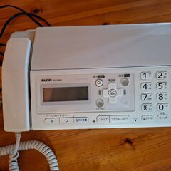 FAX 付き 電話機　子機一台付き　普通紙ファクシミリ SANYO SFX-D200の画像