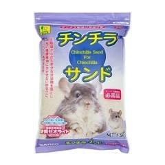 チンチラのご飯と砂の画像