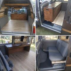 人気の旧車 丸目2灯式 軽バン
サーフトリップ カスタムカー パティナ塗装 
#車中泊、キッチンカーにも！！
#ネオクラシック 
#ウッディ 
#ファイヤーパターン 
#ムーンアイズ 
#ラットフィンク 
#サーファー 
#希少車 
#MOONEYES 
#RatFink の画像