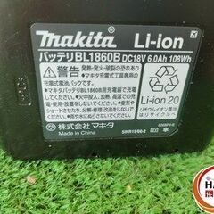 【引取限定・オープン記念セール】【未使用】マキタ BL1860B バッテリー　18V・6.0Ah　※20台限定無くなり次第終了いたします※引き取り可能日2025年8月20日～の画像