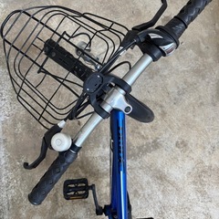 お話中　自転車　22インチ　ブルーの画像