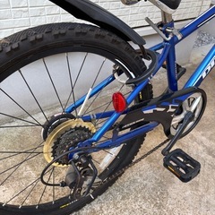 お話中　自転車　22インチ　ブルーの画像