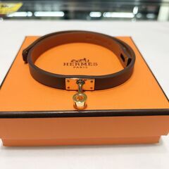 【HERMES】　エルメス　エトゥープ/スイフト　ミニケリー・ドゥブルトゥール　ブレスレットの画像