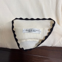 美品【OPAQUE】リブニット7部丈の画像