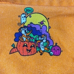 【ディズニーストア】ハロウィン　ミニバッグ　オレンジ【現品限り】の画像
