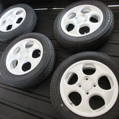 ★14インチ　4.5J　＋45　4H-100　GOODYEAR 165/65-14　1週間使用の極上品★の画像