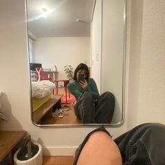 全身鏡　お洒落　銀フレームの画像