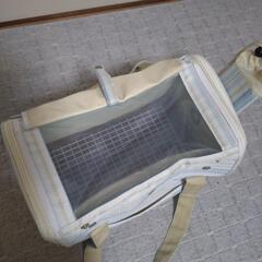 うさぎのおでかけバッグLブルーの画像