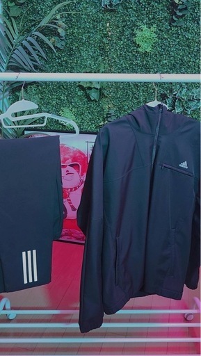 【美品】adidas アディダス セットアップ ジャージ 上下 ブラック