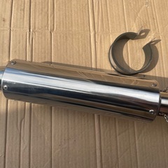 ホンダ　エイプ100  社外ステンレスマフラー　美品　XR100モタード、YBR125にもの画像