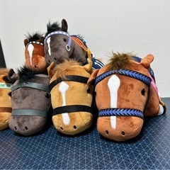 ぬいぐるみ　ダービー馬　5頭の画像