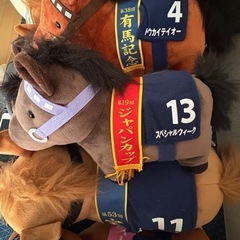 ぬいぐるみ　ダービー馬　5頭の画像