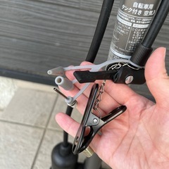 自転車空気入れの画像