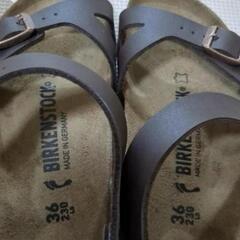BIRKENSTOCK ブラウン コンフォートサンダル 36　ソール付きの画像