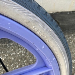 ブリヂストン　一輪車　18インチ　スタンド付きの画像