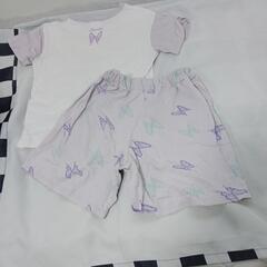 🍀鬼滅の刃 胡蝶しのぶ上下セット130の画像