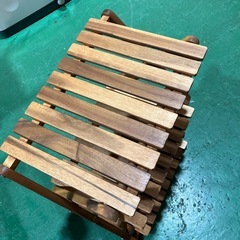 三段　折りたたみ式　棚　3段　キャンプ用　アウトドア　ウッド　木製　家具　インテリア　雑貨【47×30高58.7】の画像
