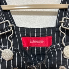 ❗️お値下げ❗️BeBe 100cm サロペットスカートの画像