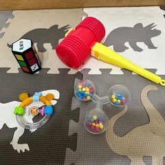 【知育玩具•9点セット】アンパンマン、積み木、音鳴るおもちゃの画像