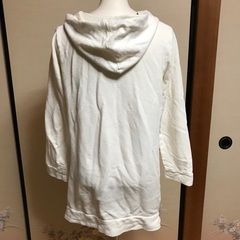 ニコちゃん　白　パーカーの画像