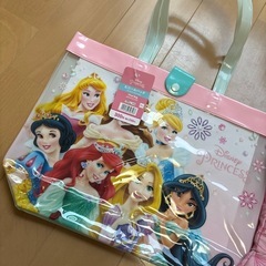 ⑬ディズニープリンセス 水着 プールバッグ 120cmの画像