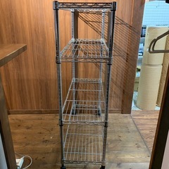 スチールラック　4段　車輪付き　収納の画像