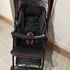 A型ベビーカー ミッキー 背面収納付きの画像