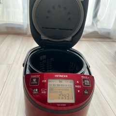 HITACHI IH炊飯器 RZ-AX10M レッド　5.5合炊きの画像