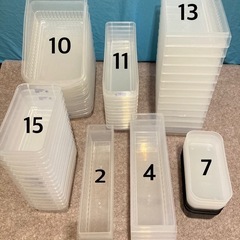 プラスチックケース62個セットの画像