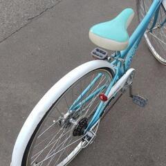 26インチ 🚲 中古 ジュニア 自転車 8,980円 🔁6段切替 💡ライト付 新規防犯登録料コミ 907の画像