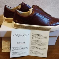 イタリアンブランド【STEFANO ROSSI】本革スニーカー【新品・未使用】の画像