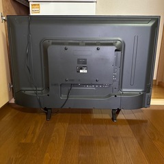 中古テレビマクスゼン43インチリモコン付きの画像