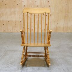 ≪zyt2406ジ≫ ヴィンテージ家具 柏木工 ロッキングチェア No.63 ボストンロッカー 1978年 昭和53年 ウィンザーチェア/かしわ/飛騨高山/中古家具/宮城県仙台市 70815-06の画像