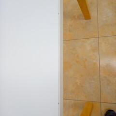 リユースのサカイ太田店★ジモティ割あり★  ダイニングテーブル ホワイト H70×D70×W70 クリーニング済み OJ10561の画像