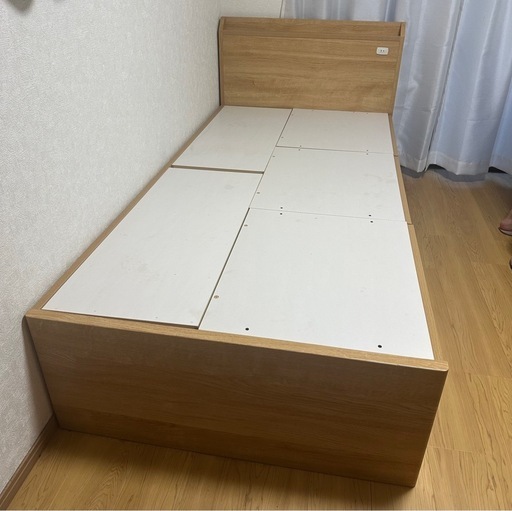 【シングル・収納付き】ニトリ　チェストベッドフレーム