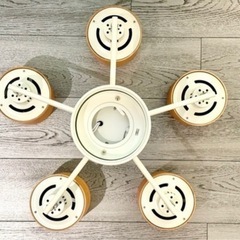 5灯シーリングライト(LED電球セット) 照明器具 照明　電球 LED IKEA ニトリ　LOWYA イケア　unico 照明 の画像