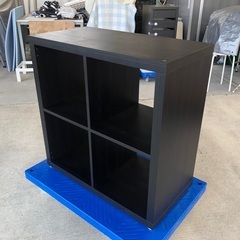 IKEA イケア KALLAX カラックス シェルフユニット, ブラックブラウンの画像